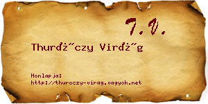 Thuróczy Virág névjegykártya